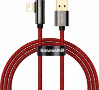 Baseus Legend Series USB-A apa 2.0 - Lightning apa Adat és töltőkábel - Piros/Fekete (1m)