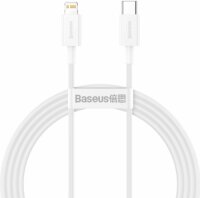 Baseus Superior Series USB-C apa 2.0 - Lightning apa Adat és töltőkábel - Fehér (1.5m)