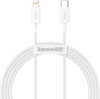 Baseus Superior Series USB-C apa 2.0 - Lightning apa Adat és töltőkábel - Fehér (1.5m)