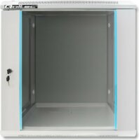 Qoltec 19" Fali rack szekrény 12U 600x635mm - Szürke