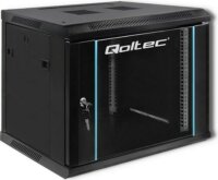 Qoltec 19" Fali rack szekrény 9U 600x500mm - Fekete