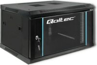 Qoltec 19" Fali rack szekrény 6U 600x370mm - Fekete