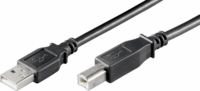 Goobay 68901 USB-A apa - USB-B apa 2.0 Adatkábel - Fekete (3m)