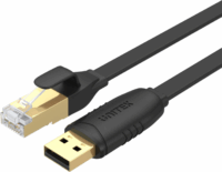 Unitek Y-SP02001B USB-A apa 2.0 - RJ45 apa Adatkábel - Fekete (1.8m)