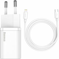 Baseus TZCCSUP-B02 Hálózati USB-C töltő - Fehér (20W)