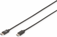 Digitus AK-300138-030-S USB-C apa - USB-C apa 2.0 Adat és töltőkábel - Fekete (3m)