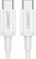 Ugreen US264 USB-C apa - USB-C apa 2.0 Adat és töltőkábel - Fehér (2m)