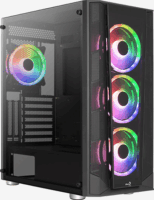 AeroCool Prism ARGB Számítógépház - Fekete