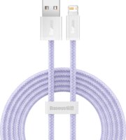 Baseus Dynamic Series USB-A apa 2.0 - Lightning apa Adat és töltőkábel - Lila (2m)