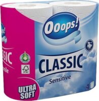 Ooops! Classic 3 rétegű Toalettpapír sensitive (4 tekercs)