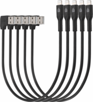 Kensington USB-A apa - Lightning apa Adat és töltő kábel - Fekete (5db)