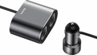 Baseus CRDYQ-01 Autós USB-A / Szivargyújtó töltő - Fekete (5V / 3.1A)