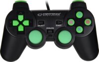 Esperanza EGG107G Playstation 3 controller - Fekete/Zöld