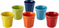 Bialetti Colorati 90ml Porcelán Kávés Csésze Szett 6 Darabos - Színes