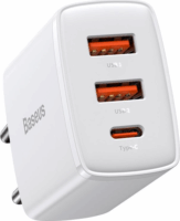 Baseus Compact Quick Charger USB-C / USB-A töltő - Fehér (30W)