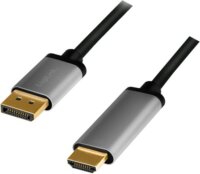 LogiLink CDA0107 DisplayPort - HDMI kábel 2m - Fekete
