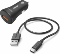 Hama Prime Line Autós USB-A töltő - Fekete (19.5W)