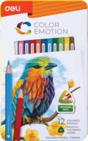 Deli Color Emotion színes ceruza készlet (12db / csomag)