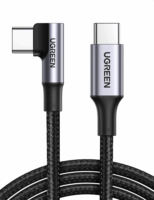 Ugreen US334 USB-C apa - USB-C apa 2.0 Adat és töltőkábel - Fekete (2m)