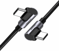 Ugreen US323 USB-C apa - USB-C apa 2.0 Adat és töltőkábel - Fekete (2m)