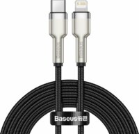 Baseus Cafule Series USB-C apa 2.0 - Lightning apa Adat és töltőkábel - Fekete (2m)