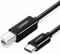 Ugreen US241 USB-B apa - USB-C apa 2.0 Nyomtató kábel 2m - Fekete