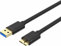 Unitek Y-C461GBK USB-A apa - Micro USB-B apa 3.0 Adat és töltőkábel - Fekete (1m)