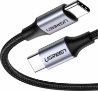 Ugreen US261 USB-C apa - USB-C apa 2.0 Adat és töltőkábel - Fekete (1m)