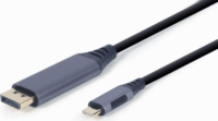 Cablexpert CC-USB3C-DPF-01-6 USB-C - DisplayPort kábel 1.8m - Fekete