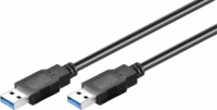 Goobay 96117 USB-A apa - USB-A apa 3.0 Összekötő kábel - Fekete (5m)