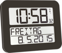 TFA 60.4512.01 Timeline Max Ébresztőóra - Fekete