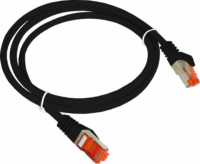 A-LANtec F/UTP CAT6 Patch kábel 1m - Fekete