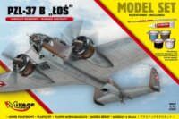 Mirage Hobby PZL-37B Los repülőgép műanyag modell (1:72)