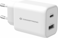 Conceptronic ALTHEA11W Hálózati USB-C / USB-A töltő - Fehér (33W)
