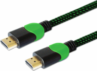 Savio GCL-03 HDMI - HDMI kábel 1.8m - Fekete/Zöld