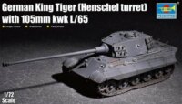 Trumpeter King Tiger 105mm kWh harckocsi műanyag modell (1:72)