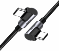 Ugreen US323 USB-C apa - USB-C apa 2.0 Adat és töltőkábel - Fekete (1m)
