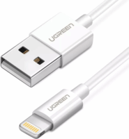 Ugreen 20728 USB-A apa 2.0 - Lightning apa Adat és töltőkábel - Fehér (1m)