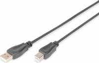 Digitus DB-300105-030-S USB-A apa - USB-B apa 2.0 Nyomtató kábel - Fekete (3m)