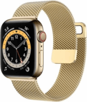 Mybandz Apple Watch S1/2/3/4/5/6/7 Milánói Fém szíj 38/40/41 mm - Arany