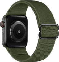 Mybandz Apple Watch S1/2/3/4/5/6/7 Rugalmas szövet szíj 42/44/45mm - Khaki