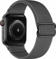 Mybandz Apple Watch S1/2/3/4/5/6/7 Rugalmas szövet szíj 42/44/45mm - Szürke