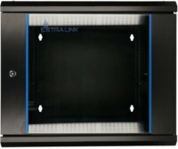 Extralink 19" Fali rack szekrény 9U 600x600mm - Fekete