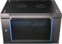 Extralink 19" Fali rack szekrény 6U 600x600mm - Fekete