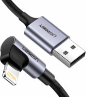 Ugreen US299 USB-A apa 2.0 - Lightning apa iPhone töltőkábel - Fekete (1m)