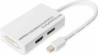 Assmann DB-340509-002-W Mini DisplayPort apa - DisplayPort/HDMI/DVI anya Adapter