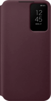 Samsung Galaxy S22+ Gyári Clear View Flip Tok - Burgundi
