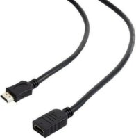 Gembird HDMI M - HDMI F Adapterkábel (ethernet) Fekete 1.8m