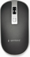 Gembird MUS-4B-06-BS USB Egér - Fekete/Ezüst