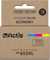 Actis (HP 653XL 3YM74AE) Tintapatron Tri-color